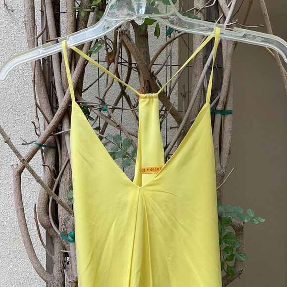 Alice + Olivia Fierra Y Racerback Yellow Dress - Picture 6 of 6